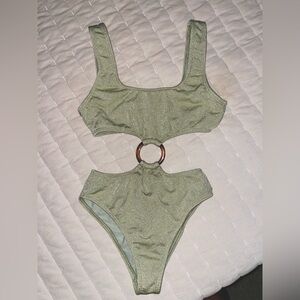 Montce Jade Sparkle Ky One-Piece Green Swimsuit